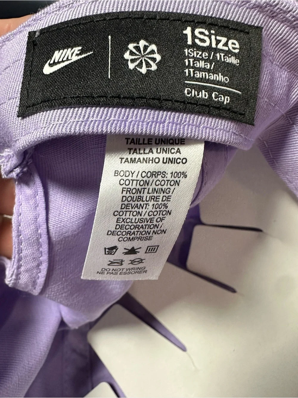 Nike Kids Lavender Club Cap - Light Purple one size NEW